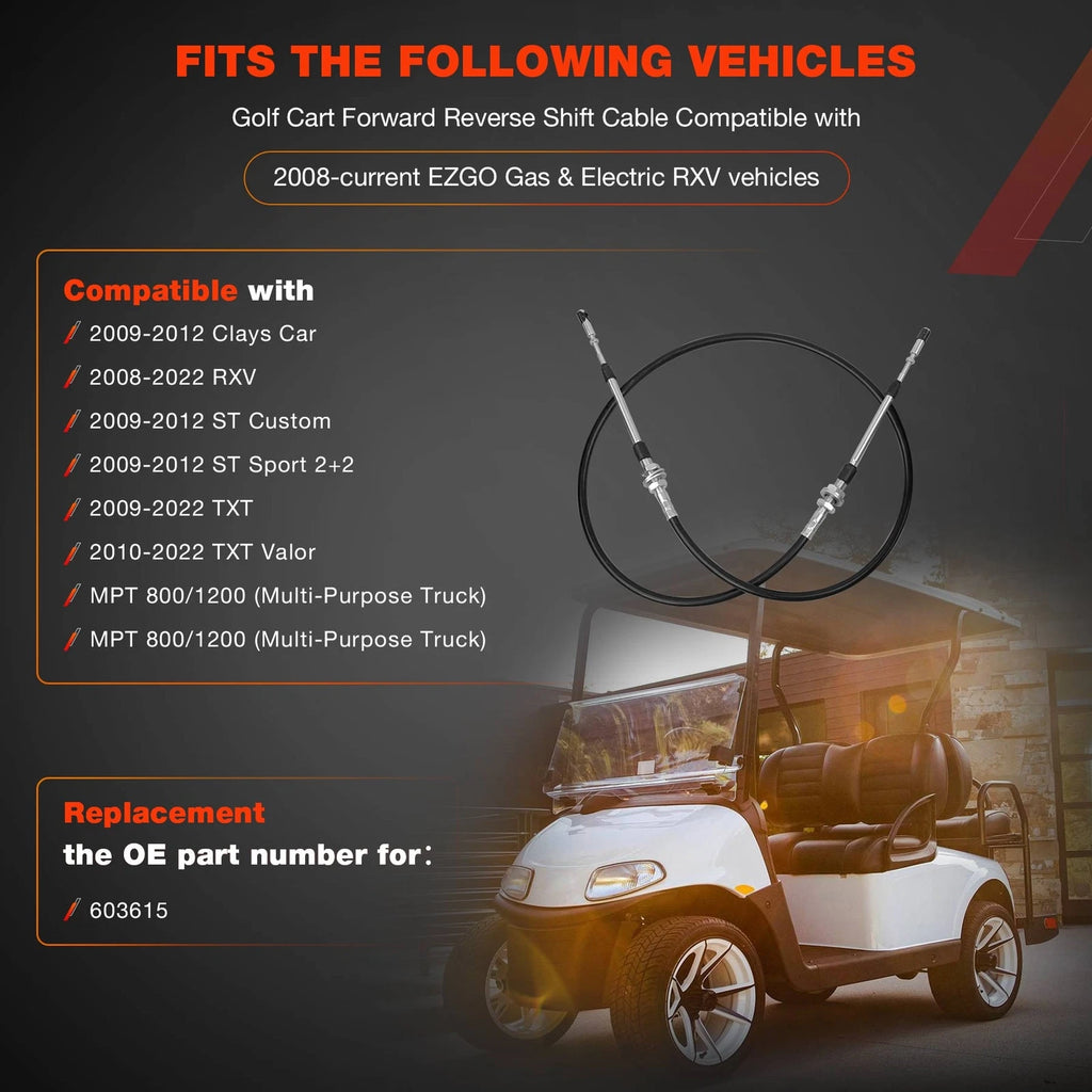 59" Forward Reverse Shift Cable for EZGO RXV (2008–2022)