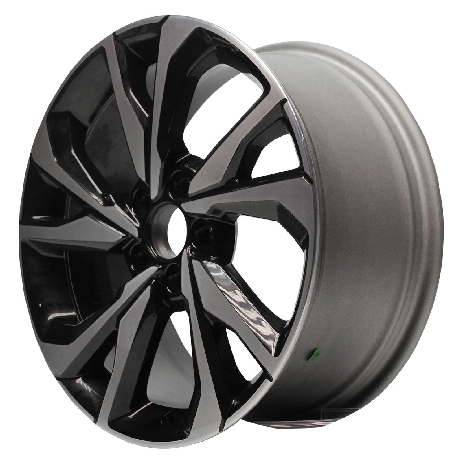Rim Wheel Replacement with Machined Black Pockets for Honda Civic (2017–2018)
