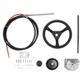 Boat Rotary Steering System with Wheel Kit for Outboard (14 Ft)