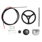Boat Rotary Steering System with Wheel Kit for Outboard (14 Ft)