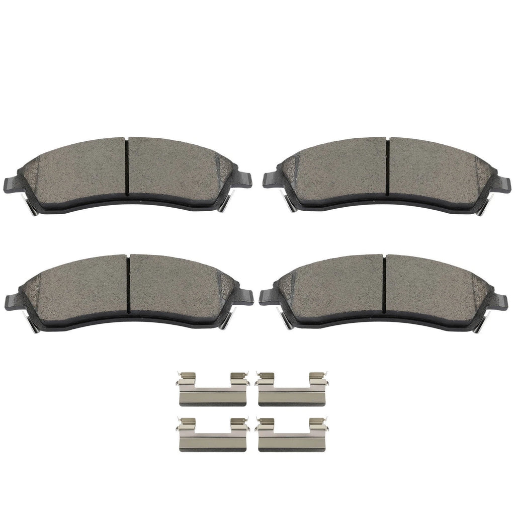 Set of 4 Front Brake Pad Assembly for Cadillac SRX (2004–2009) CTS (2006–2007)