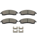 Set of 4 Front Brake Pad Assembly for Cadillac SRX (2004–2009) CTS (2006–2007)
