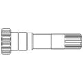 PTO Power Input Pinion Shaft for 135 150 165 175 (Fits 1860009M1 1860009M91 906919M91)