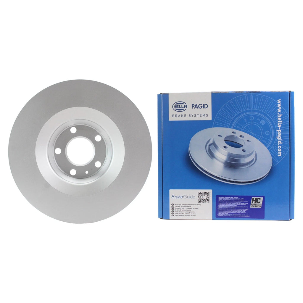 Hella 347mm Front Coated Vented Disc Brake Rotor for Audi A6 Quattro (1995–2011)