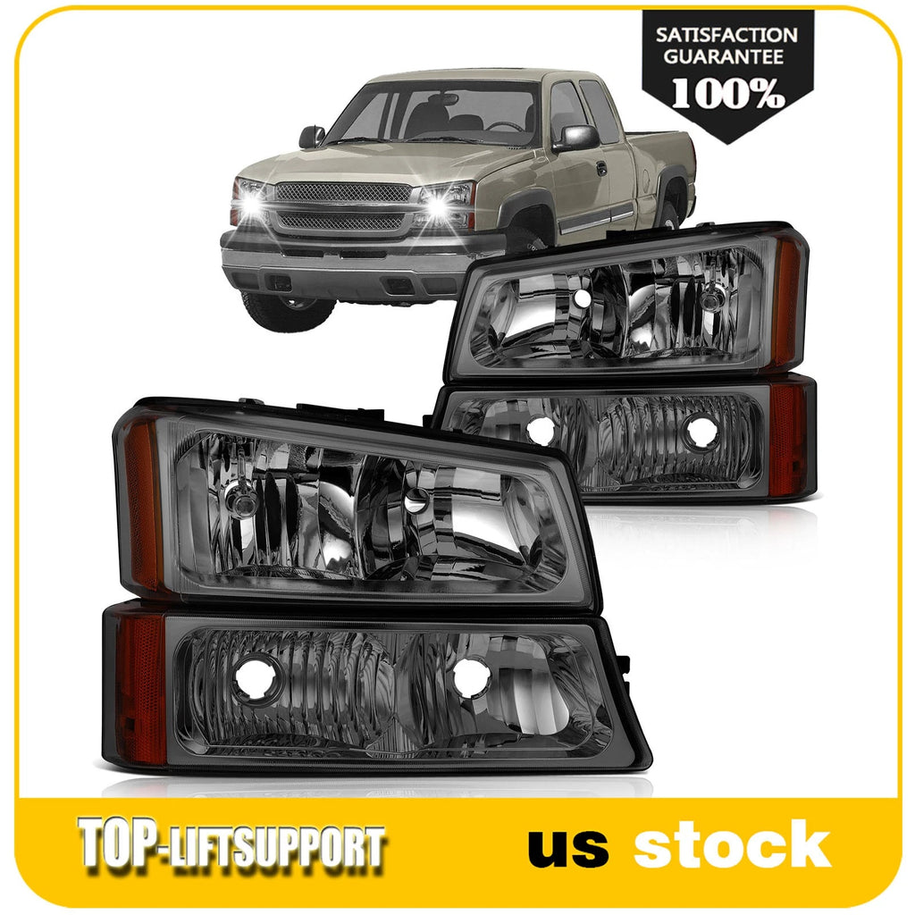 Pair Headlight Assembly for Chevrolet Silverado Avalanche (2003–2007)