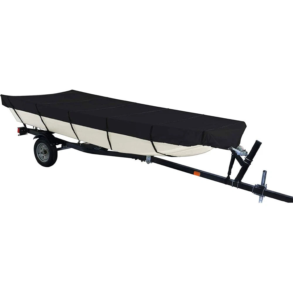 14ft Waterproof Heavy-Duty Boat Cover for Jon Boat (Fits Most Models)