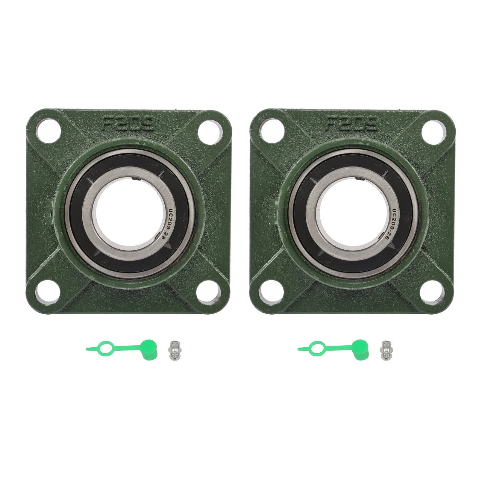 2PCS UCF209-28 Self-Aligning Bearing for (1-3/4" Bore)