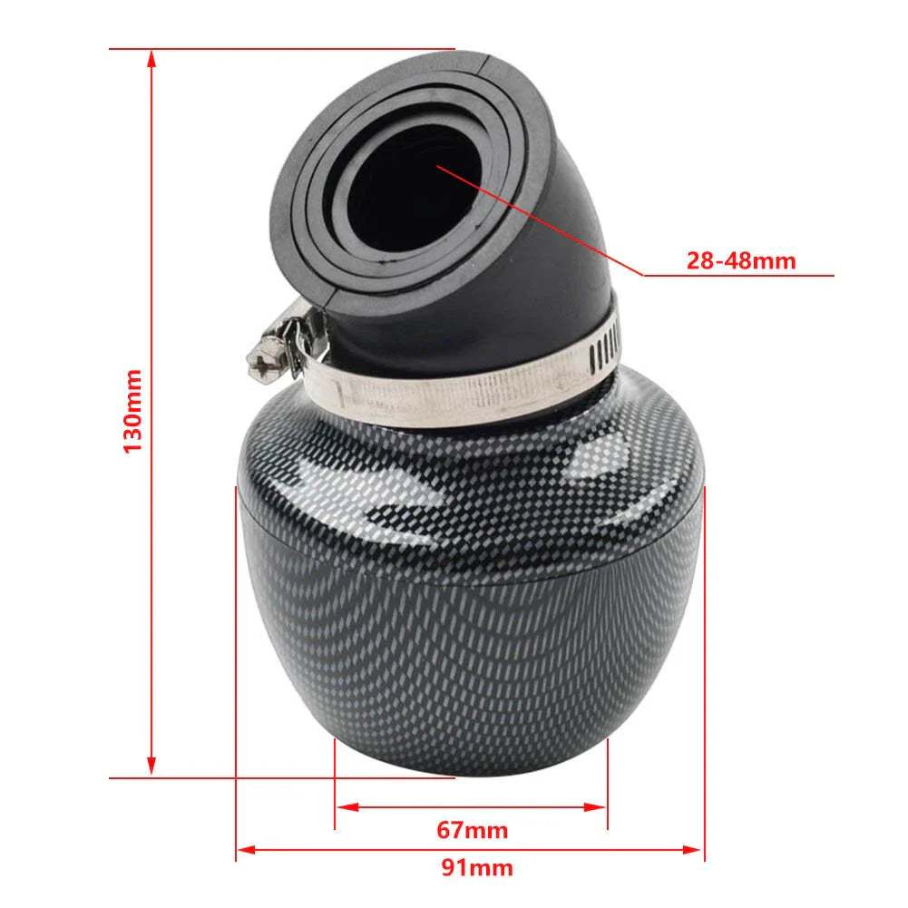 28MM/35MM/48MM Air Intake Filter Cone Pod for Universal Pit ATV Scooter