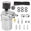 Aluminum Oil Catch Can Kit with Breather Filter for Universal Applications