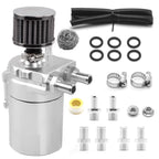 Aluminum Oil Catch Can Kit with Breather Filter for Universal Applications
