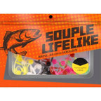 20PCS TPE Soft Floating Worm Lures for Bass Trout Fishing