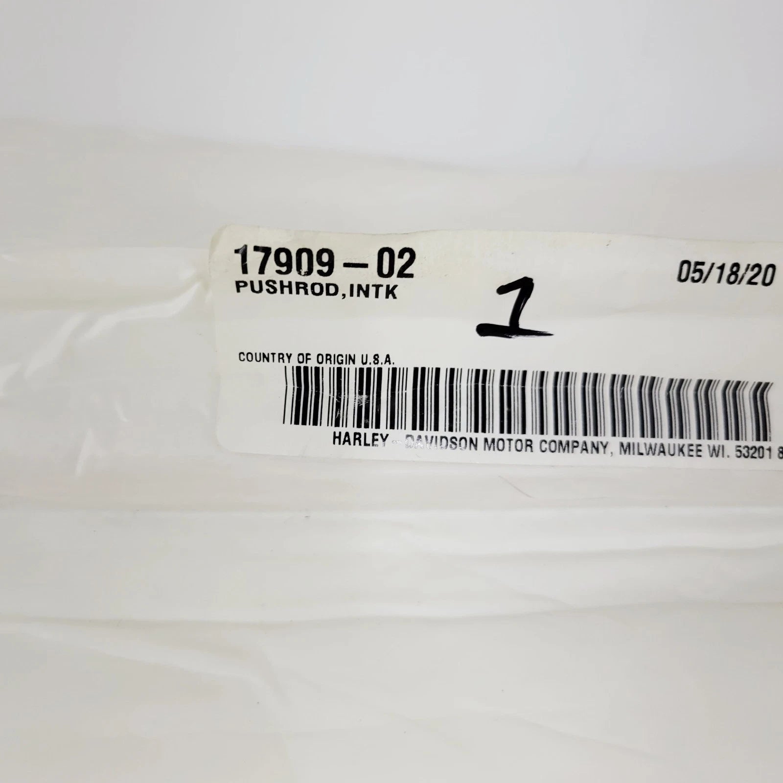 Genuine Intake Pushrod for Harley Davidson Sportster XL1200/883 (2004–2022) 17909-02