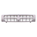 Replacement Gray Chrome/Matte Plastic Front Grille (See compatibility Chart)