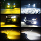 Switchback Dual Color LED Fog Light Bulbs for H11 H16 (6000K 3000K)