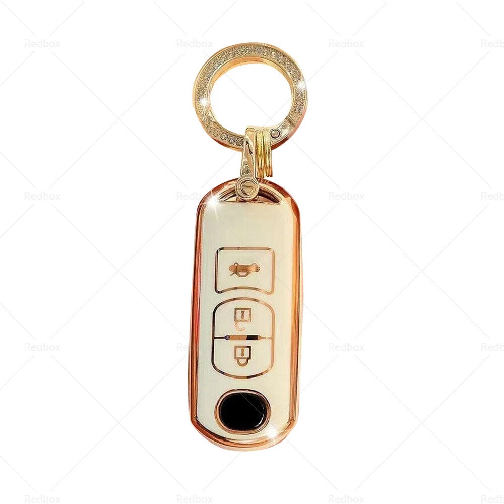 TPU Key Fob Cover Case for Mazda 2 3 5 6 CX-3 CX-5 CX-7 (2010–2023)