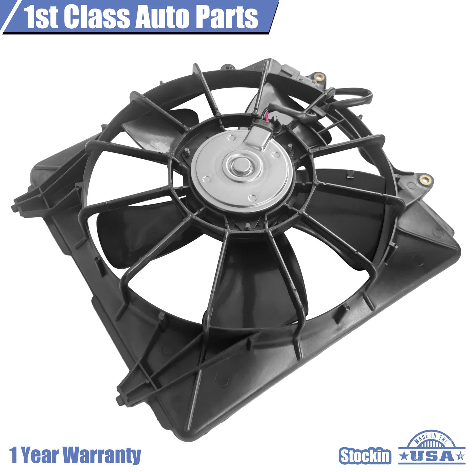 Engine Cooling Fan Assembly for Honda Accord (1994–1995) Honda Prelude (1999–2001)