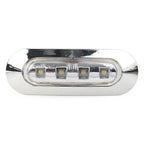 4 x LED White Side Clearance Marker Lights for Car Truck Trailer Pickup 12V