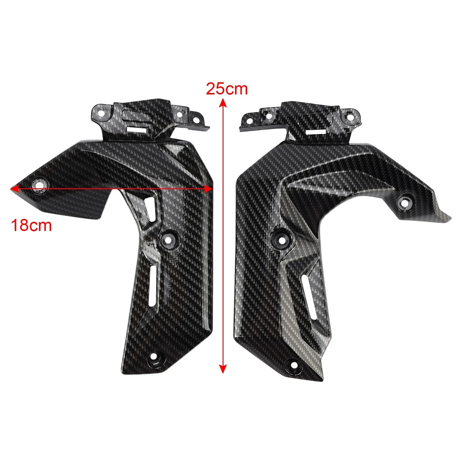 ABS Plastic Side Radiator Cover Panel for Kawasaki Z650 (2017–2019)
