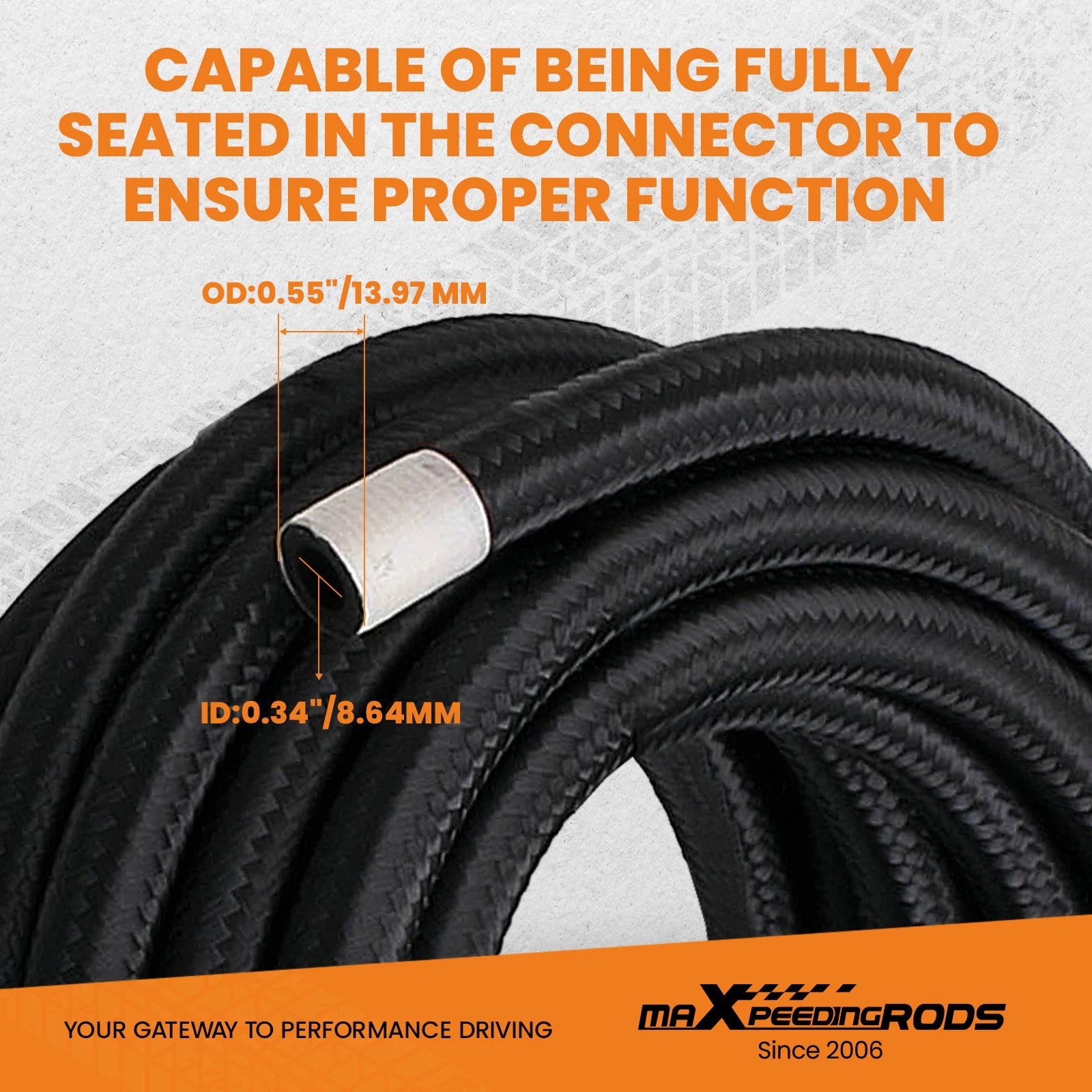 6AN Fuel Line Hose Kit for Universal Applications (16FT)