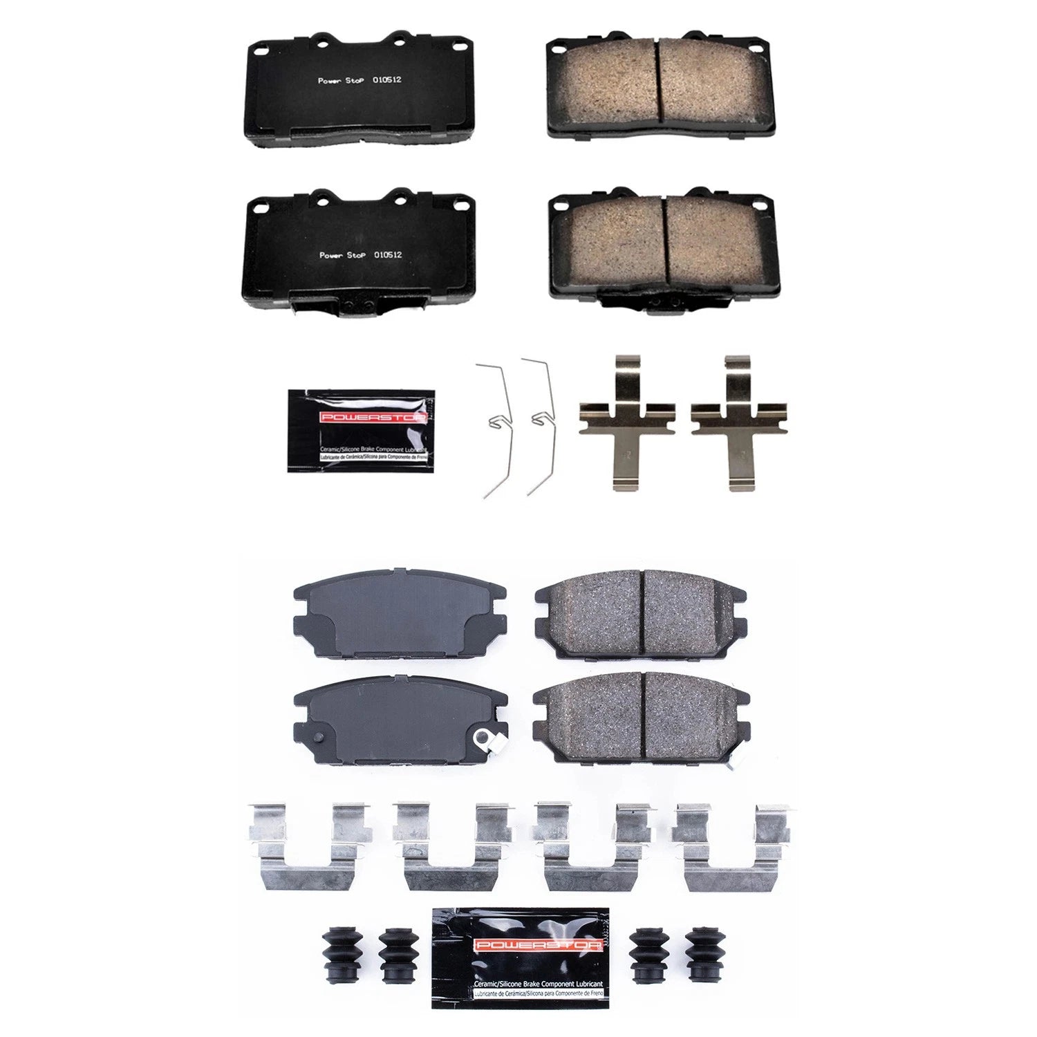 PowerStop Z23 Carbon-Fiber Ceramic Disc Brake Pads Kit for 3000GT (1991–1999)