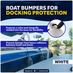 Set of 4 Boat Fenders for (6.5" x 23")