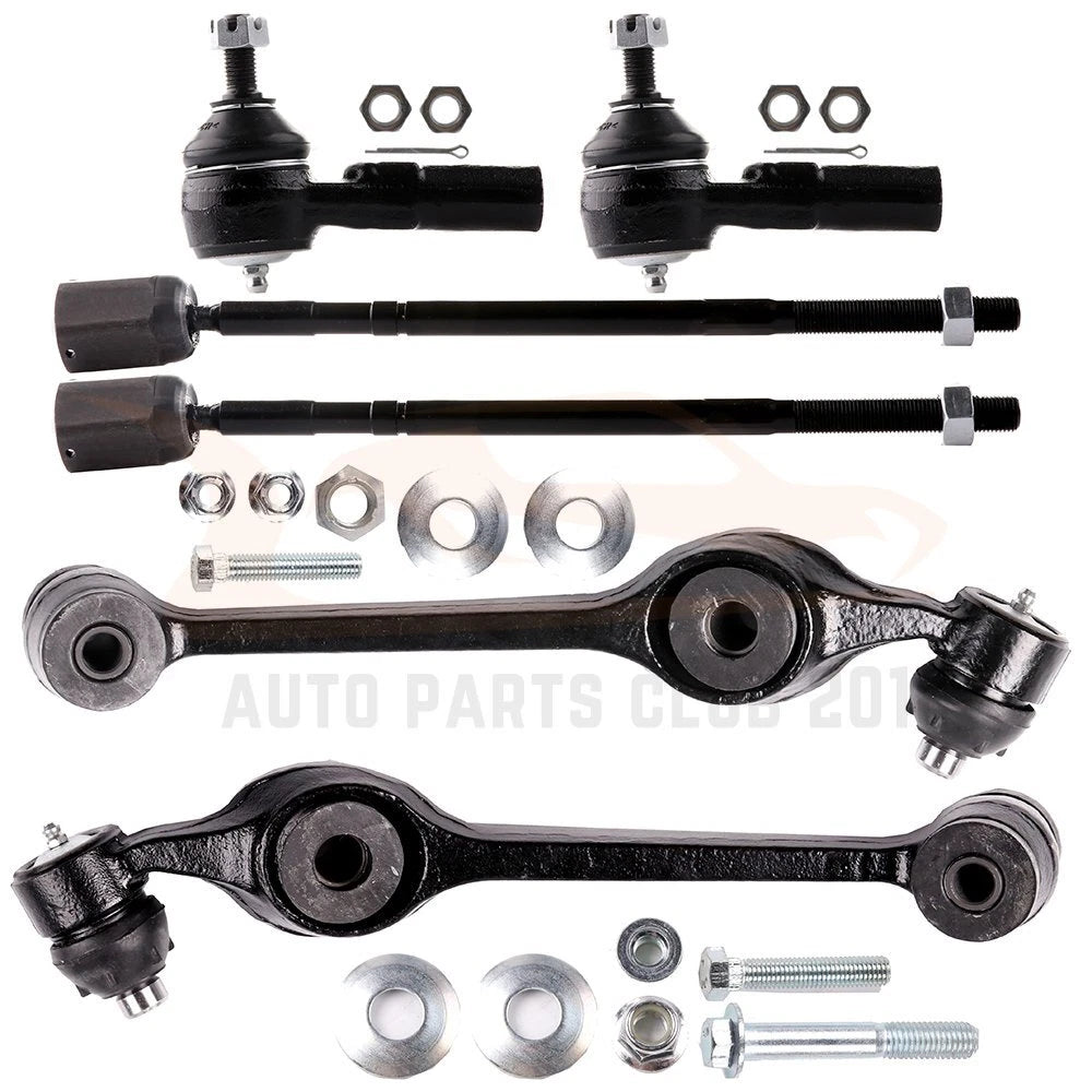 Set of 6 Front Lower Control Arms & Outer Tie Rod Links for BMW 745i (2002–2005)