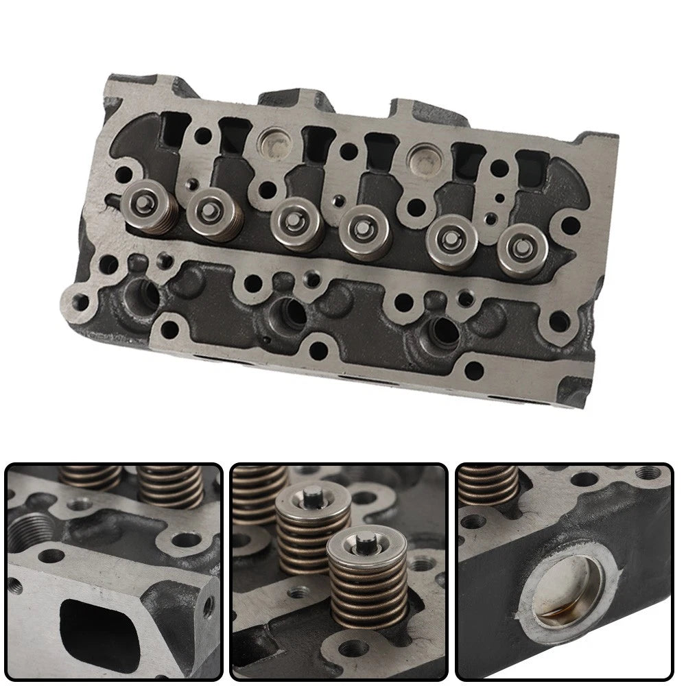 Complete Cylinder Head with Valves for Kubota D722