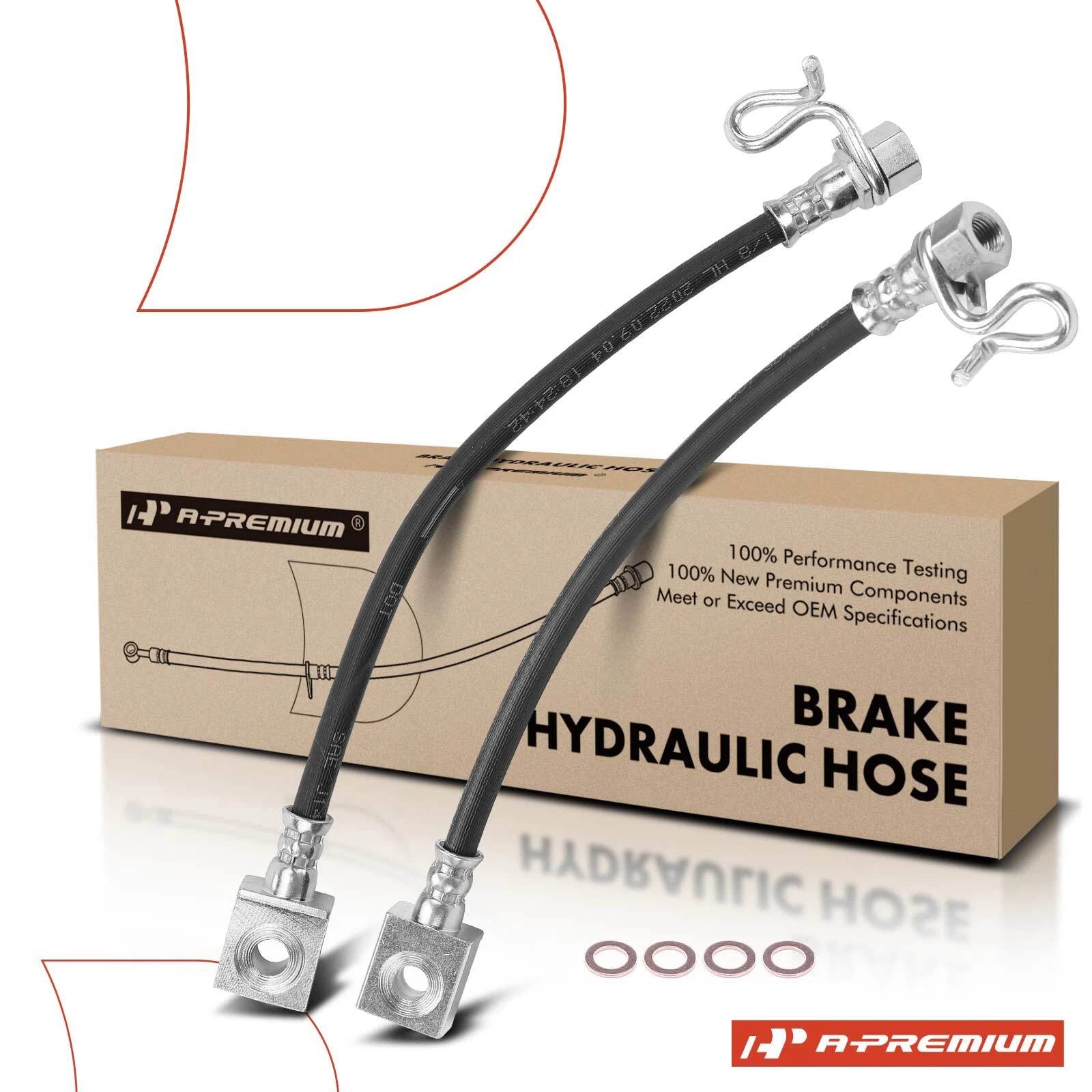 2X Rear Brake Hydraulic Hose for Ford F-150, Lincoln Mark LT (2004–2008)