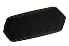 Console Lid Cover for Toyota Supra (1986–1992) Carbon Fiber Yellow Stitch