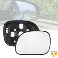 Heated Left Side Rearview Mirror Glass with Backing Plate for Dodge Caravan 