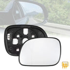 Heated Left Side Rearview Mirror Glass with Backing Plate for Dodge Caravan 