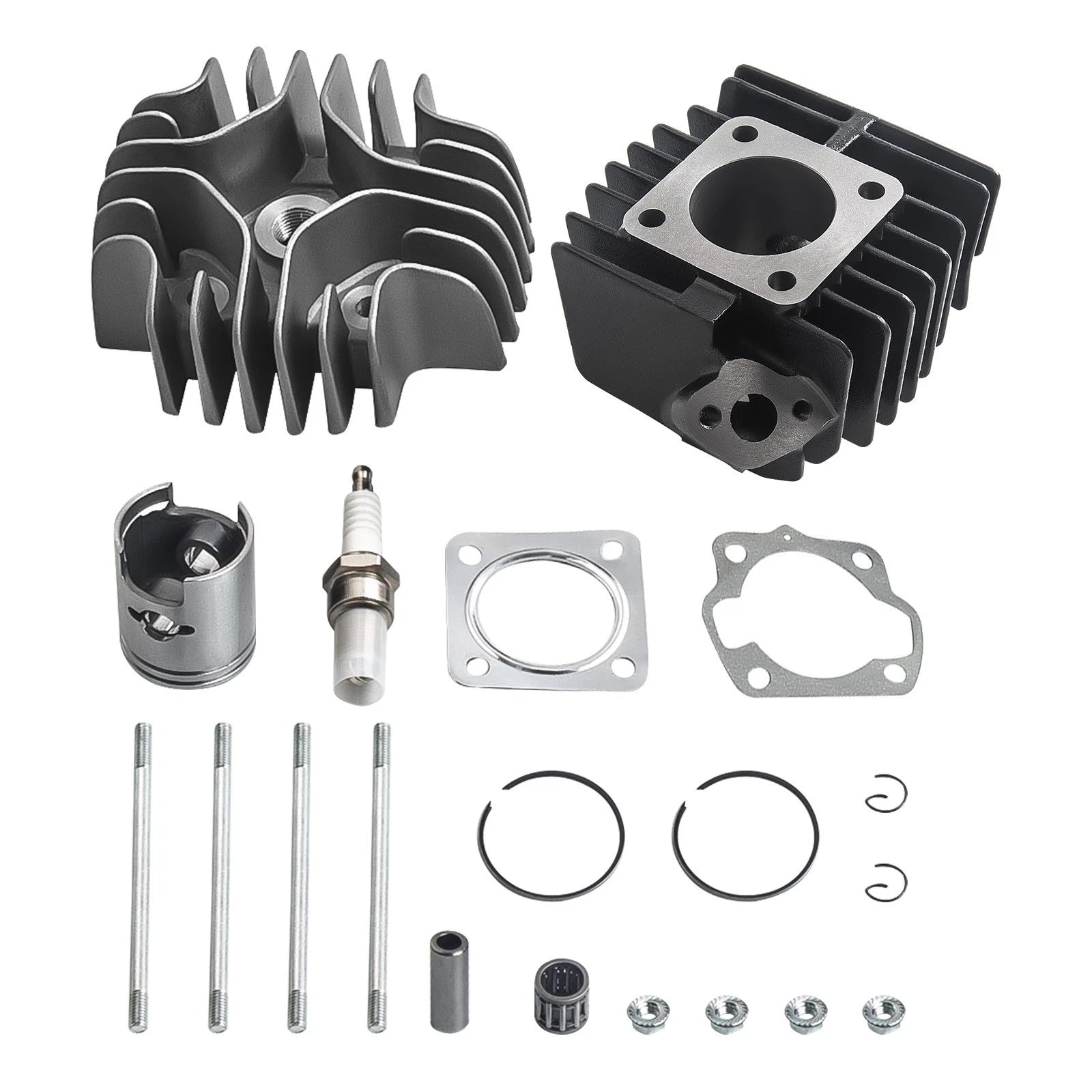 49cc Cylinder Piston Gasket Top End Kit for Suzuki Quadrunner 50 LT50 (1984–1987)
