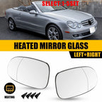 Heated Mirror Glass for Mercedes CLK Class (2003–2009) Driver Passenger Side 2X
