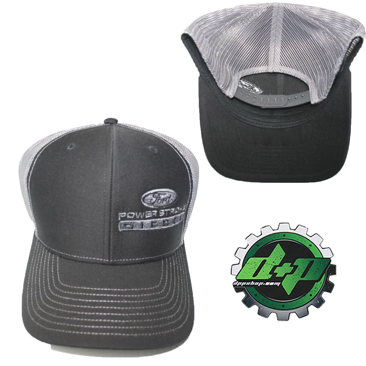 Powerstroke Hat for Ford Truck (Black/Charcoal Gray)
