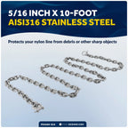 5/16" Boat Anchor Chain with 2 Shackles for Marine Use (HTG4)