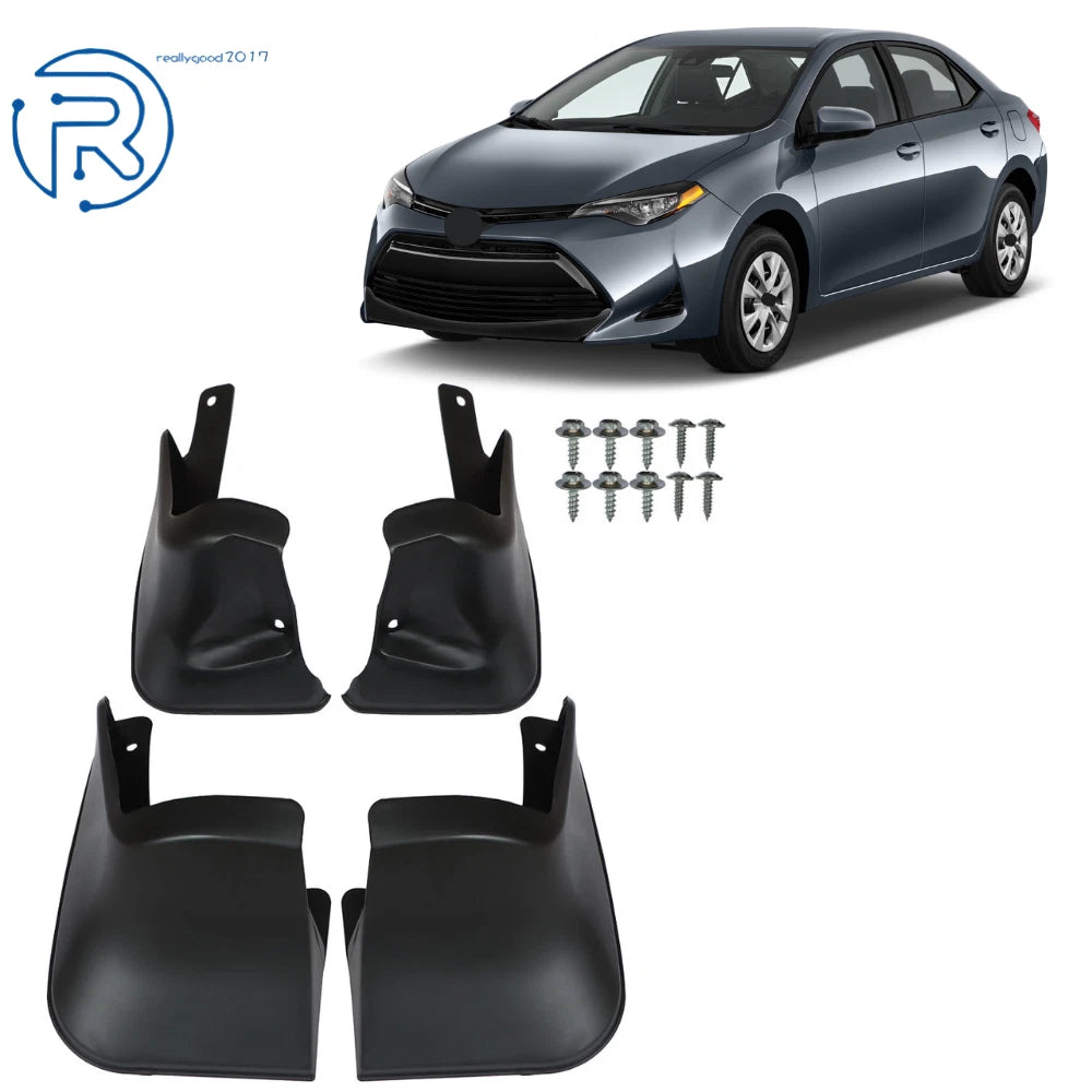 Set of 4 Mud Flaps Splash Guards for Toyota Corolla (2014–2018)