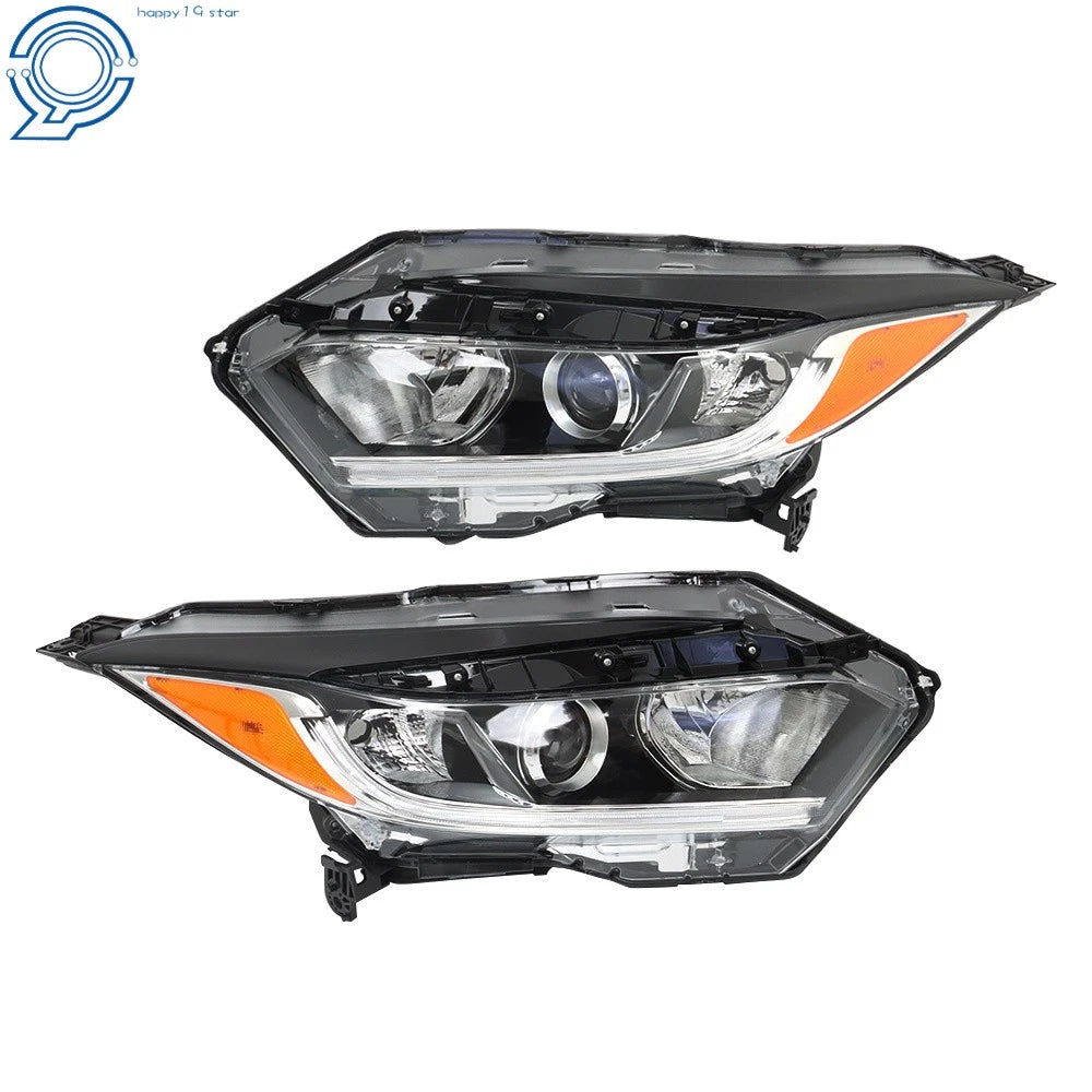 Set of 2 Halogen Headlight Assemblies with LED DRL for Honda HR-V (2019-2021)