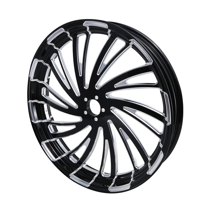 Set of 2 Wheel Rims & Hubs for Harley Touring Glide (2009–2023) 23" Front 18" Rear