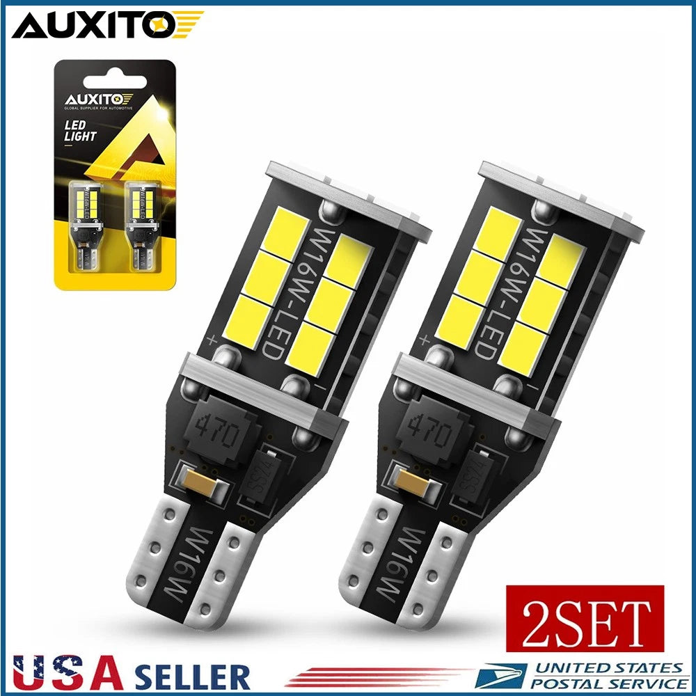 2X T15 W16W LED Backup Reverse Light Bulbs for Audi A4 A5 (2008–2016)