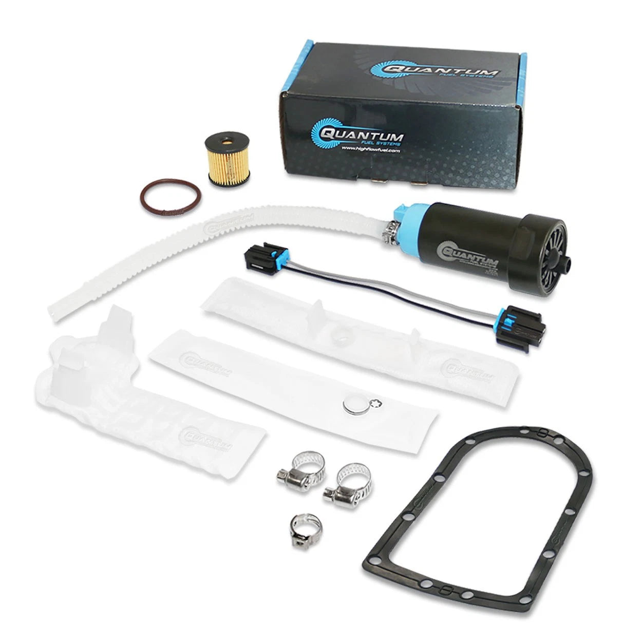 QFS Fuel Pump + Tank Seal + Strainer for Harley Davidson FLD FXD (2004–2017) 75218-04D