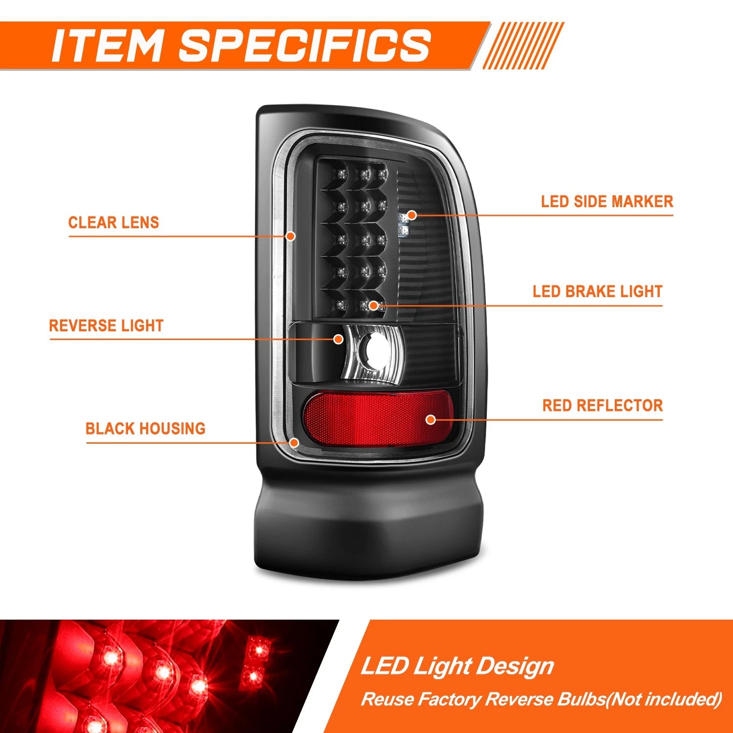Full LED Tail Lights for Ford F-150 (2009–2014) Black
