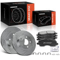 Front Drilled Brake Rotors & Ceramic Pads for Dodge Caliber (2007–2012)