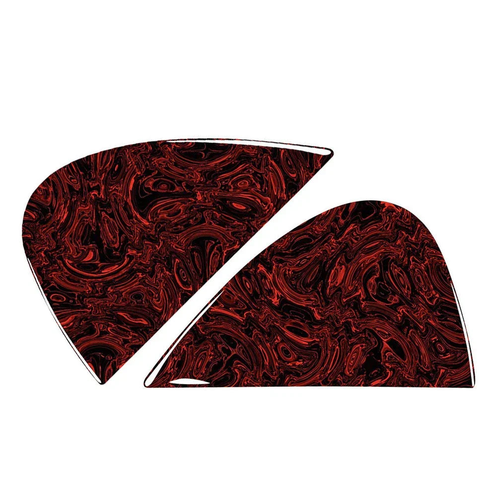 Fire Red Dashboard Side Panel Covers for Benz C Class W205 (2015-2021)