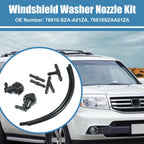 Set of 2 Windshield Washer Nozzles for Honda Pilot (2009–2015) 76810-SZA-A01ZA Black