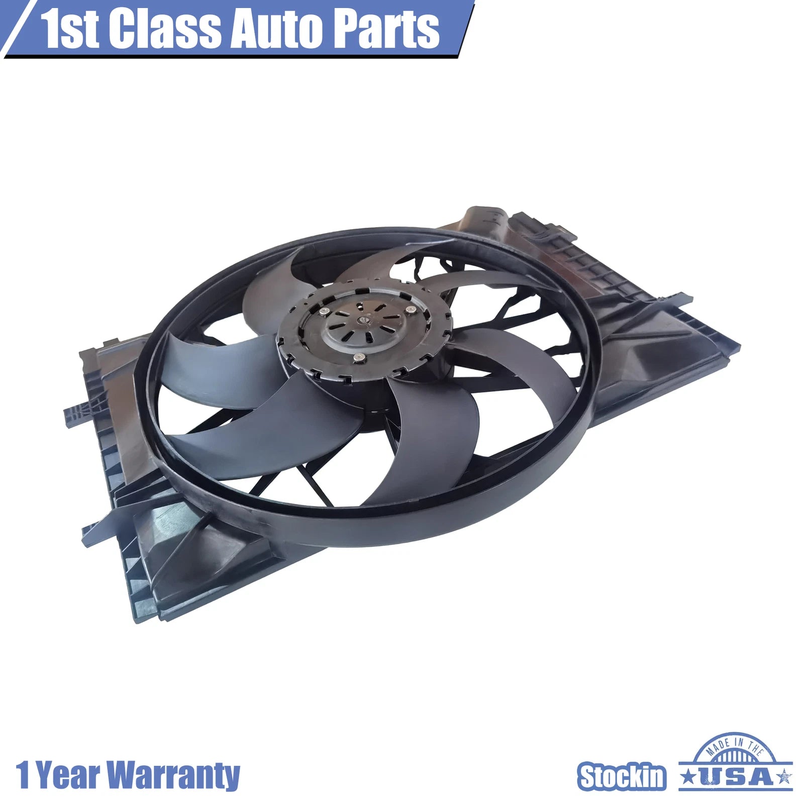 Radiator Cooling Fan Assembly for Mercedes-Benz W203 W209 (2001–2010)