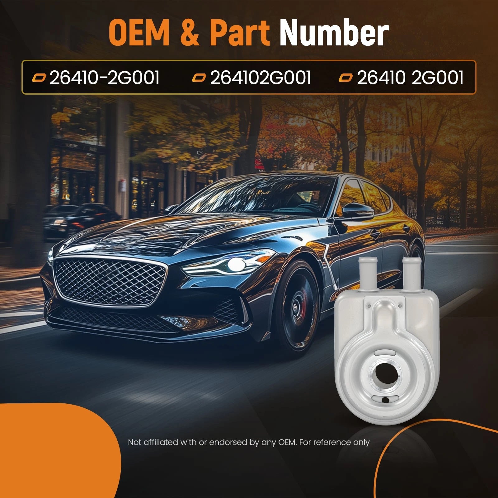 Oil Cooler Assembly for Hyundai Veloster N (2019–2020) 2.0T