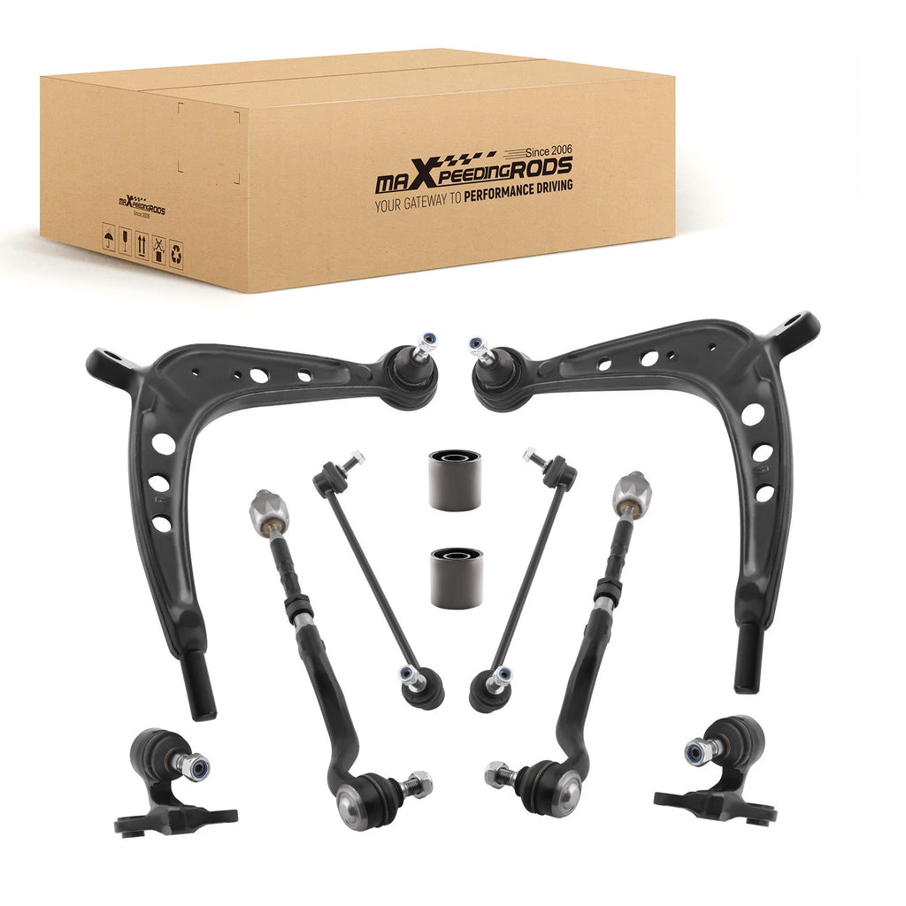 10x Suspension Kit Control Arm Sway Bar for BMW E46 325xi 330xi (2001–2005)