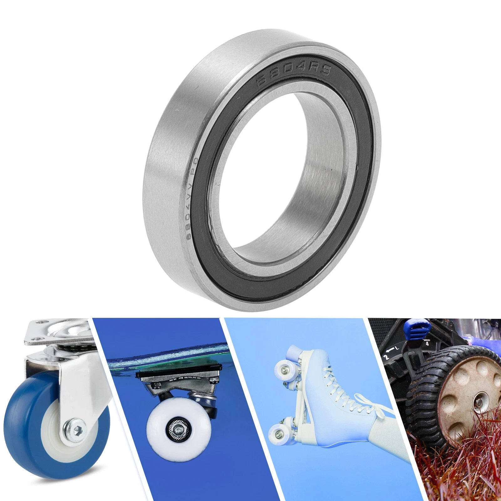 Deep Groove Ball Bearing 6804VV for Scooter Skateboard (20x32x7mm)