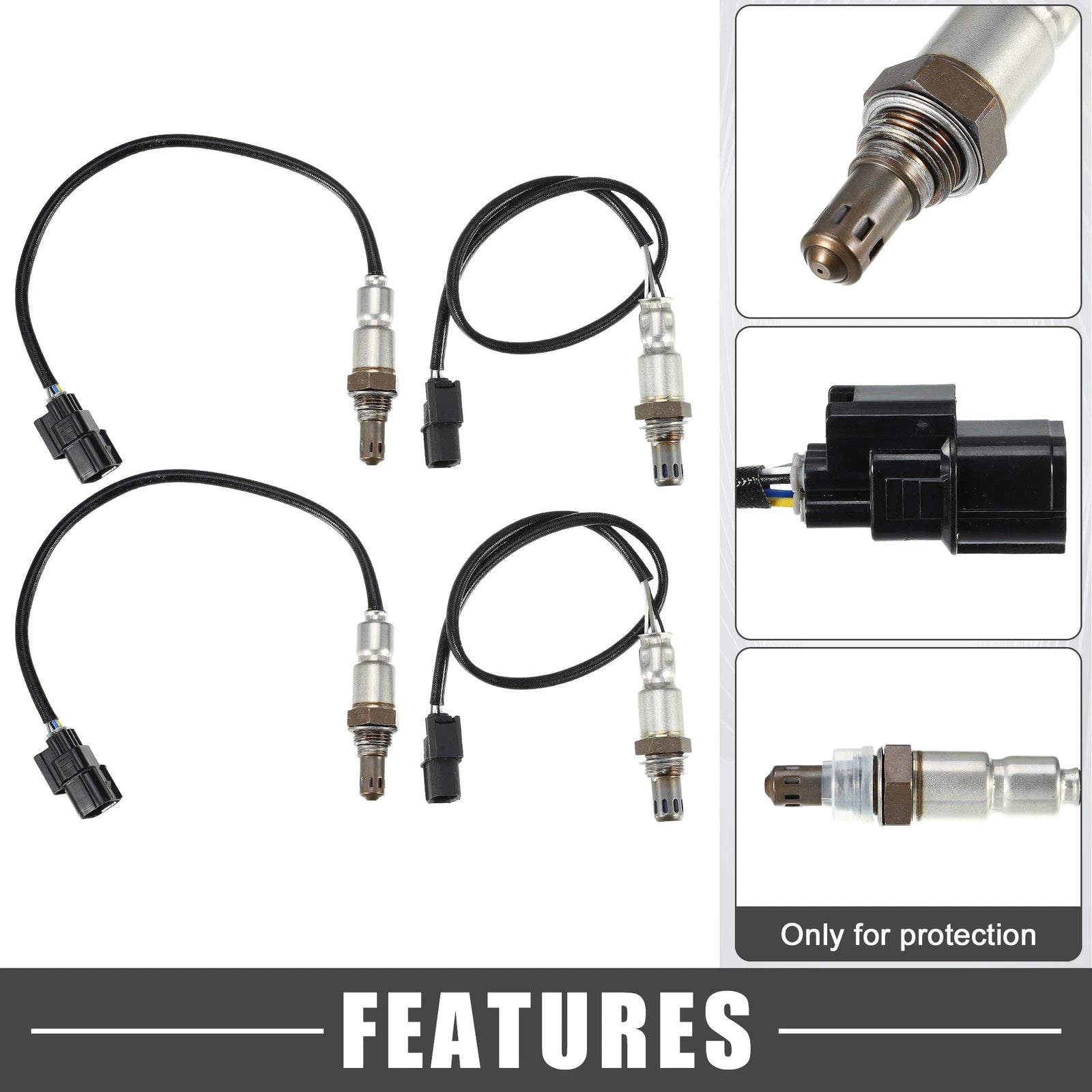 Set of 4 O2 Oxygen Sensors for Honda Odyssey (2011–2013) V6 3.5L