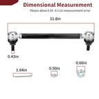2Pcs Steering Tie Rod Assembly Kit for EZGO Golf Cart (70074-G01)